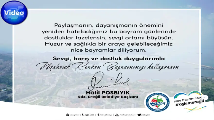 Başkan Posbıyık, Kurban Bayramı’nı Kutladı