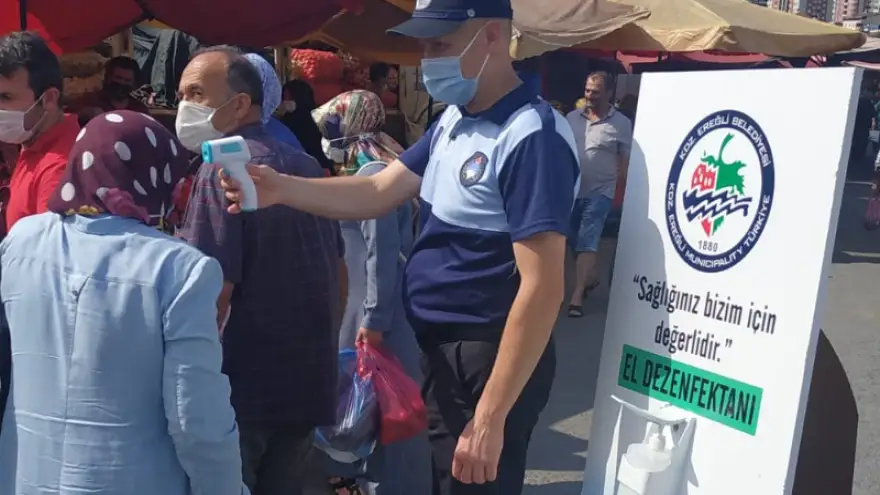 Ereğli Belediyesi koranavirüs denetimlerini sürdürüyor