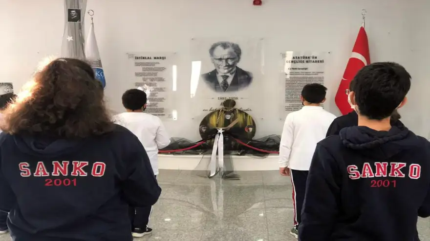 Sanko Okulların da, 10 Kasım Atatürk’ü anma günü