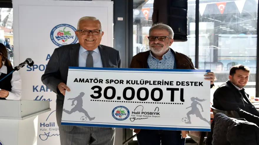 Başkan Posbıyık, 17 amatör spor kulübüne 375 bin TL  yardım yaptı...