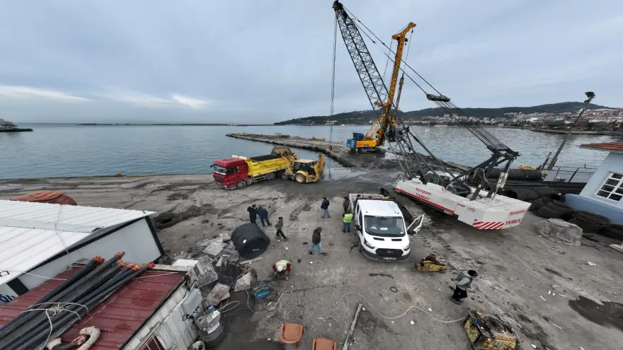 Bozhane Limanı’nda Güçlendirme Çalışmaları Devam Ediyor
