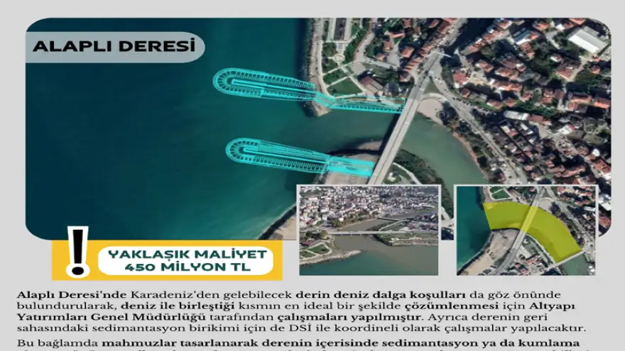 Derenin sığlaşma yapımı 450 Milyon TL'ye ihale edilecek