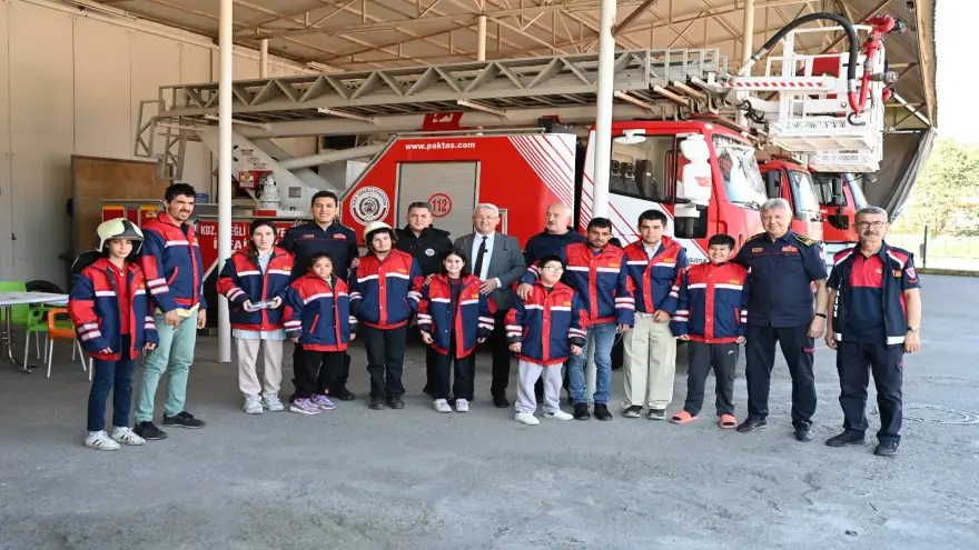 Kdz. Ereğli’deki özel çocuklar, itfaiyeci oldu