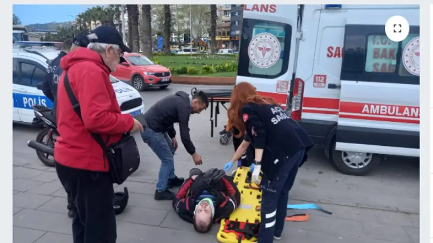 Motosiklet kazası: 1 Yaralı