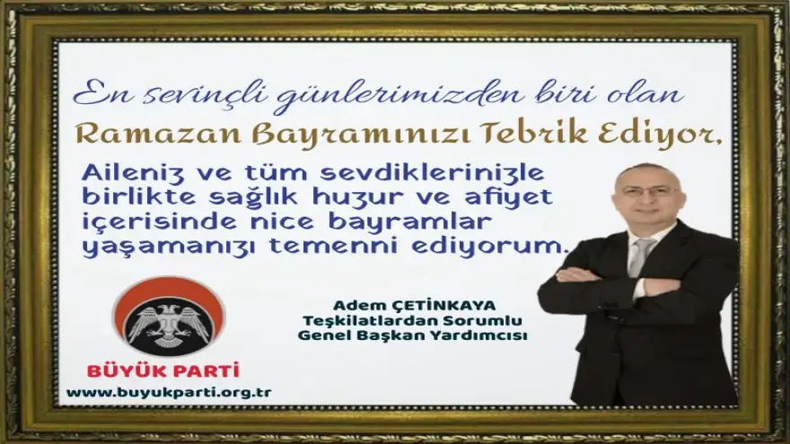 Ramazan Bayramınız Kutlu Olsun...