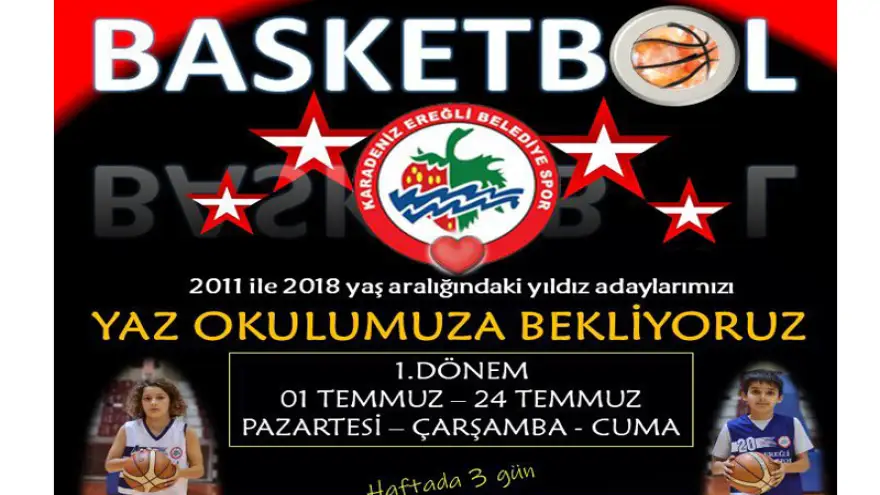 Kdz. Ereğli belediyespor basketbol yaz spor okulu yeni sezon kayıtları başlıyor