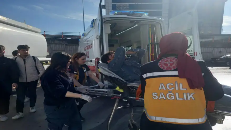 Dengesini kaybetti, motosikletten düşerek yaralandı..
