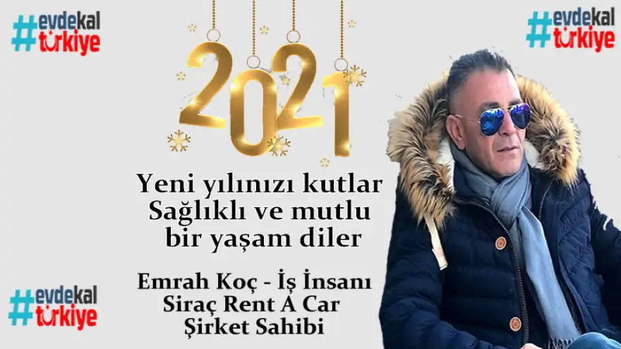 Yeni yılınızı kutlar, sağlıklı ve mutlu bir yaşam diler