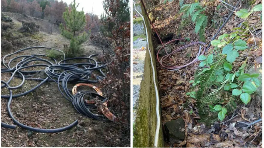 Jandarma kablo hırısızlarını yakaladı