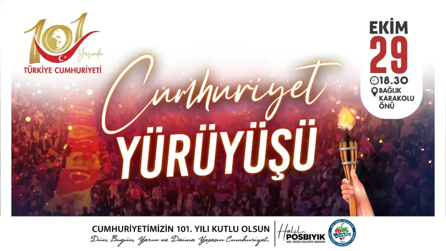 HAYDİ KDZ. EREĞLİ! CUMHURİYET YÜRÜYÜŞÜNDE BULUŞALIM