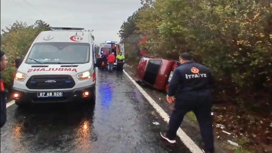 Alaplı'da trafik kazası: 3 Yaralı...