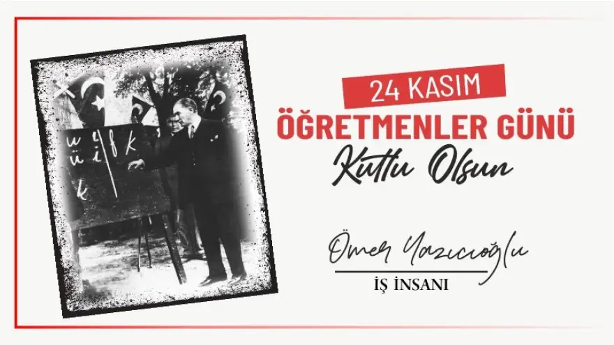 24 Kasım Öğretmenler Günü Kutlu Olsun
