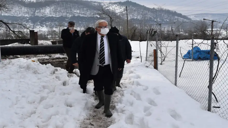 Kızılcapınar su isale hattında arıza oldu