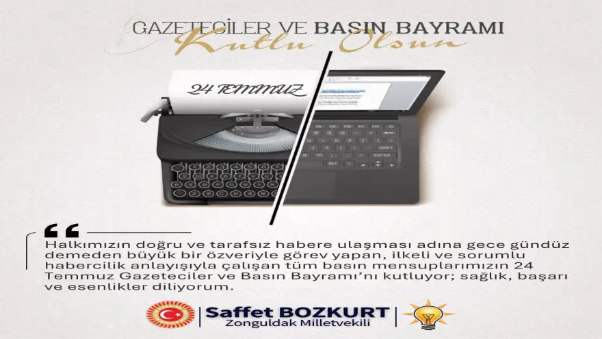 24 Temmuz Gazeteciler ve Basın Bayramı kutlu olsun..
