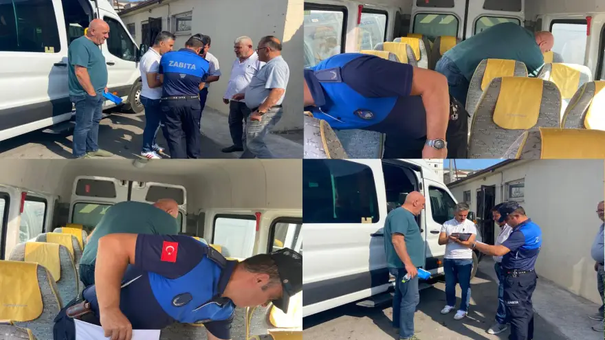 KDZ. EREĞLİ BELEDİYESİ, OKUL SERVİSLERİNİ DENETLİYOR