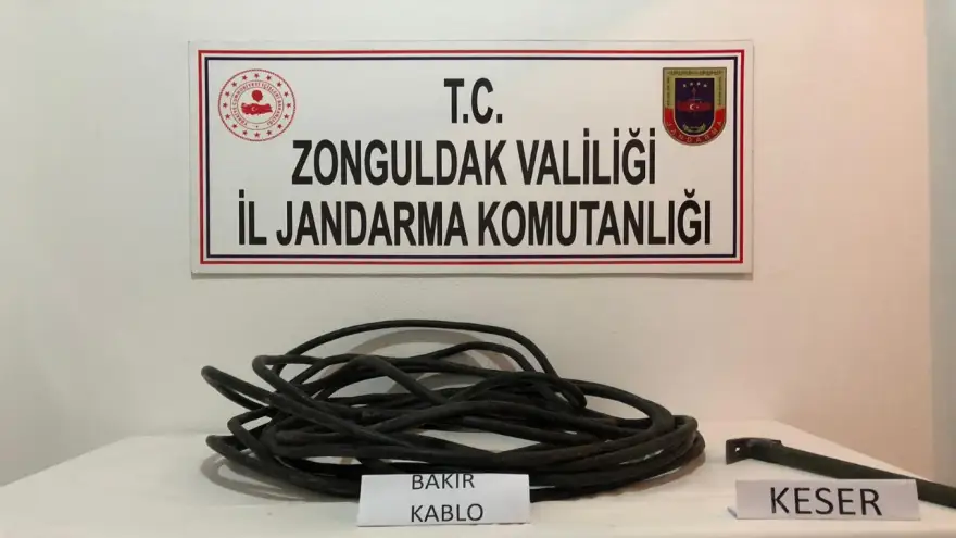 Kablo hırsızları yakalandı