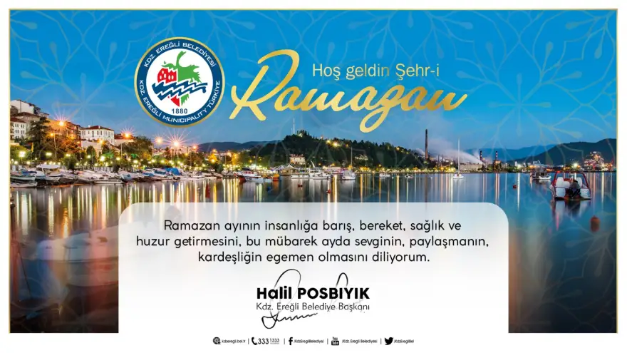 Başkan Posbıyık: Sağlık ve huzur dolu ramazan diliyorum