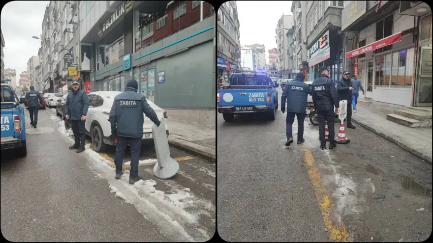 KDZ. EREĞLİ’DE KALDIRIM İŞGALLERİNE KARŞI TEMİZLİK SÜRÜYOR