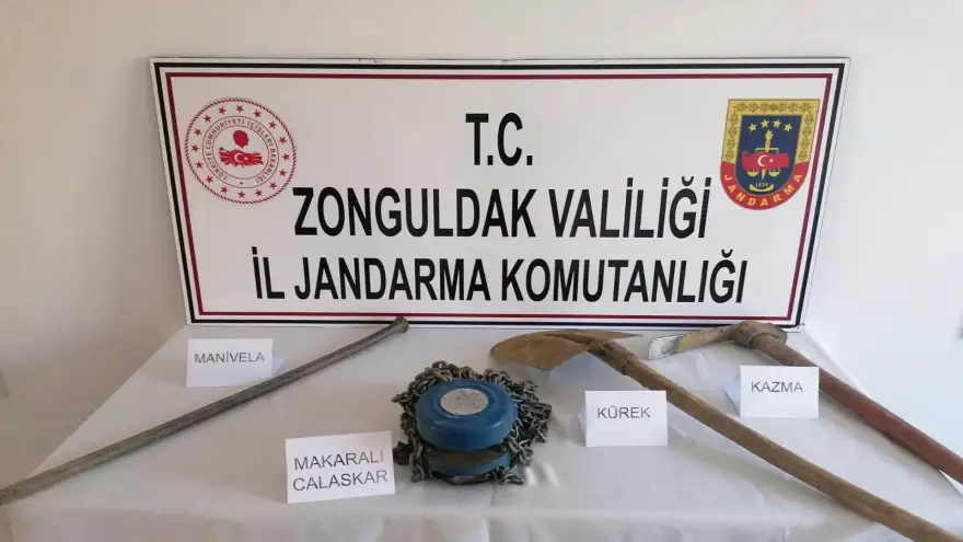 Kaçak kazı yapanlar suçüstü yakalandı