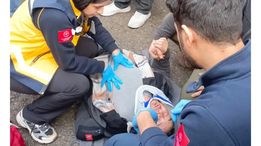 Trafik kazası: 1 Yaralı