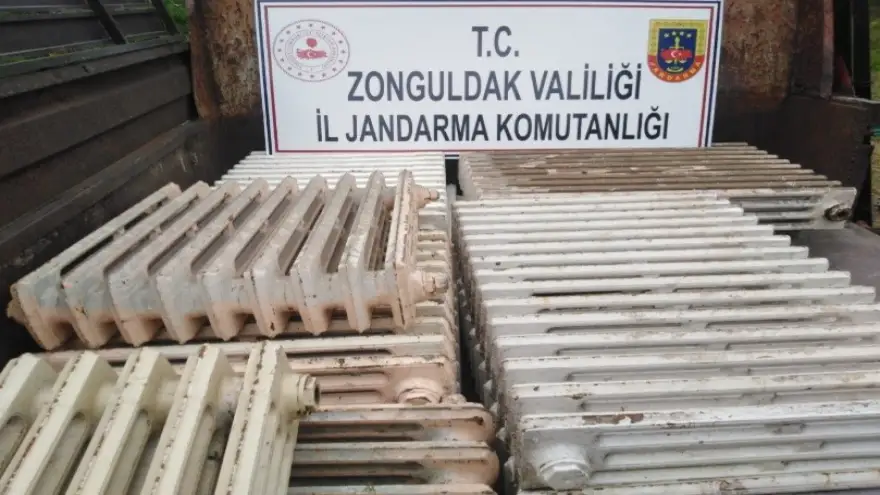 Kalorifer peteği çalan kişi yakalandı