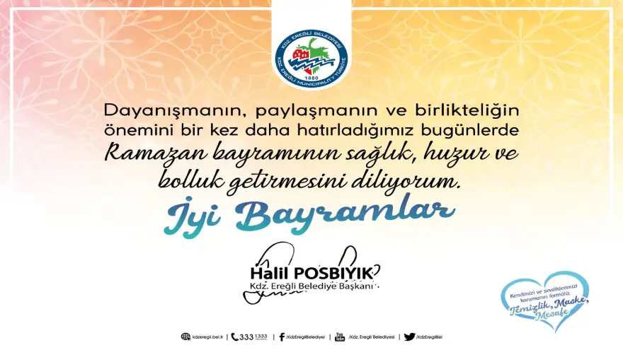 Posbıyık: "İyi Bayramlar"