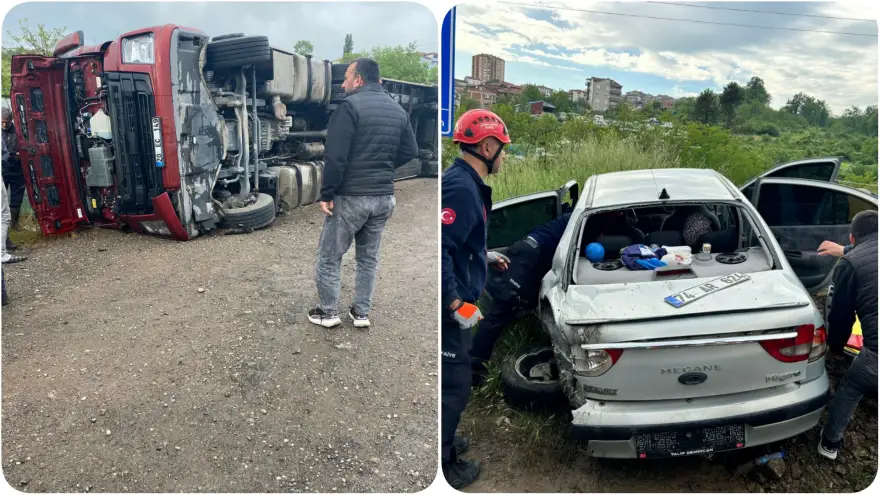 Trafik kazası: 6 Yaralı