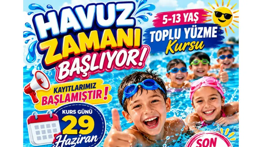 Haziran ayı 1. etap yüzme kursu kayıtlarında sona gelindi