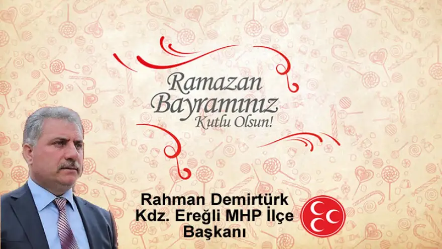 Ramazan Bayramınızı Kutlar. Bayramın sağlık ve huzur getirmesini diler"