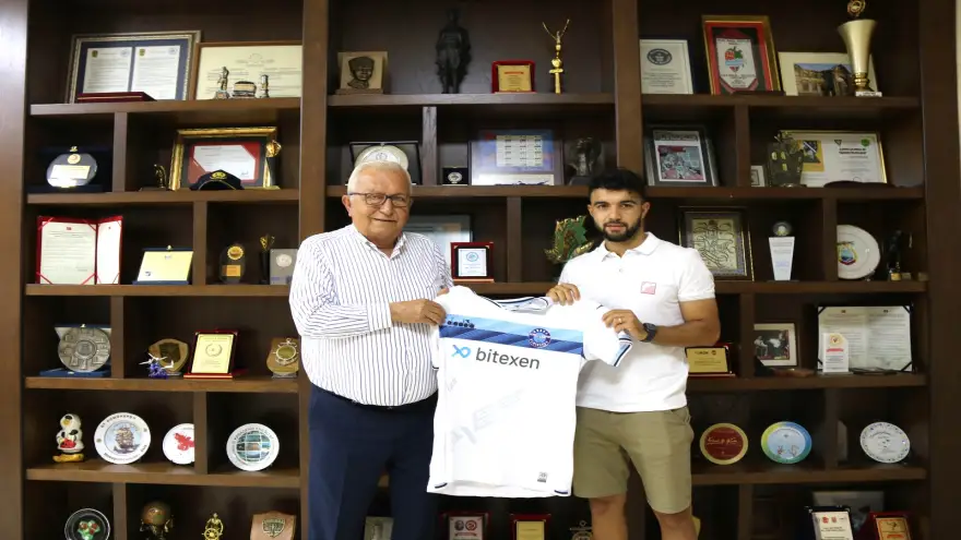 Adana Demirsporlu Sinan Kurt’tan Başkan Posbıyık’a ziyaret