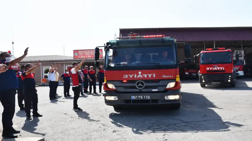 Ereğli Belediyesi, yangın bölgesine yardıma koşuyor