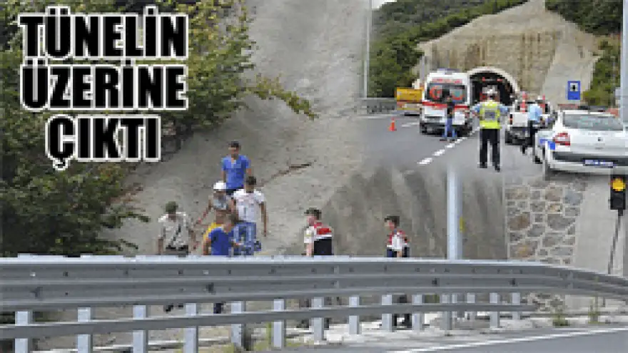 TÜNELİN ÜZERİNE ÇIKAN GENCİ EKİPLER İKNA ETTİ