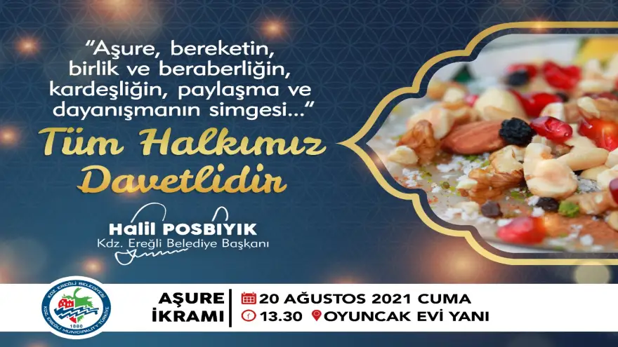 Kdz. Ereğli Belediyesi aşure dağıtacak

