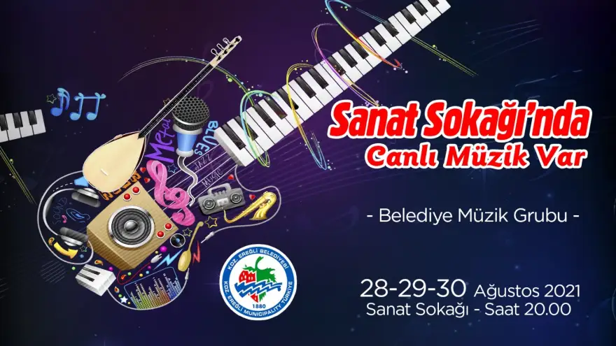 Sanat Sokağı'nda, canlı müzik var!
