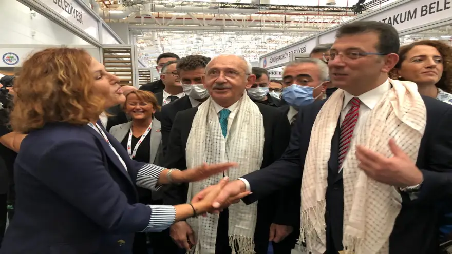 Kılıçdaroğlu ve İmamoğlu, Kdz. Ereğli standını ziyaret etti