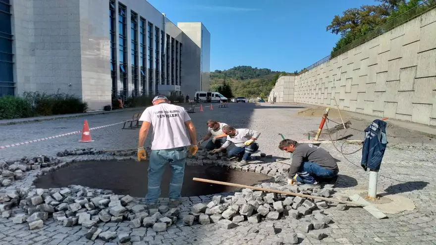 Kdz. Ereğli Belediyesi, Devlet Hastanesi acil yolunu yapıyor