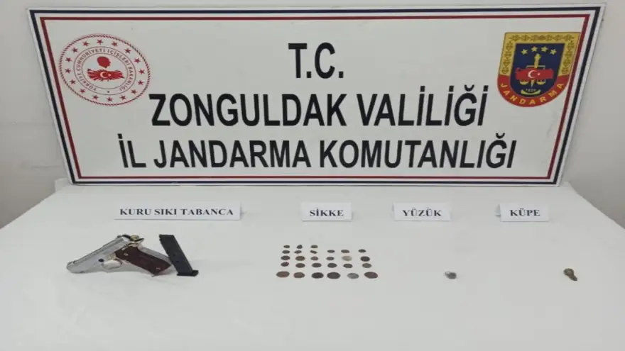 Satışa hazır tarihi eserlere Jandarma baskını