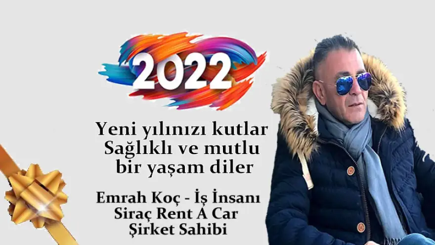 Yeni yılınızı kutlar, sağlıklı ve mutlu bir yaşam diler