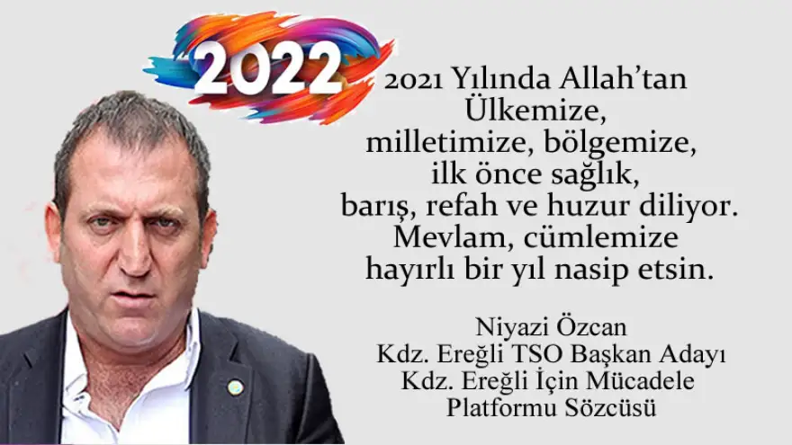 Yeni yılınızı kutlar, sağlıklı ve mutlu bir yaşam diler