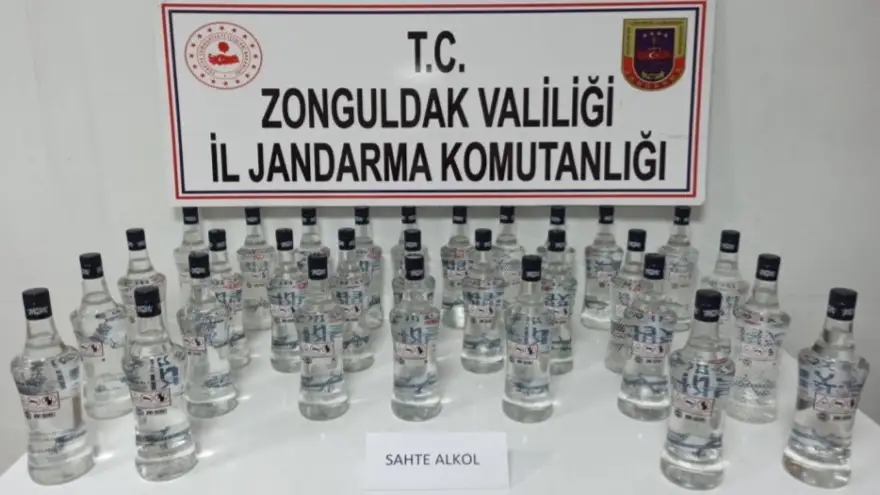 30 Litre bandrolsüz içki ele geçirildi