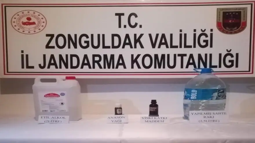 Kaçak içki imal eden bir kişi göz altına alındı