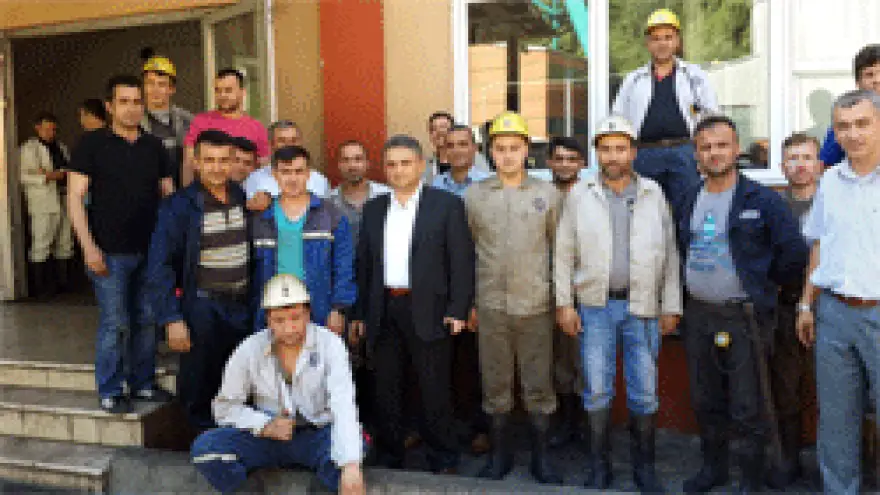 ALABAŞ MADENCİYLE BAYRAMLAŞTI