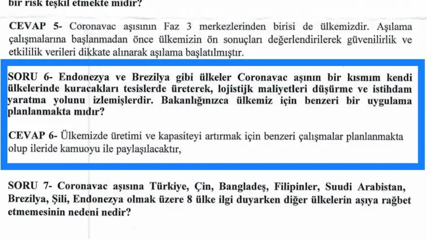 “Sinovac üretim tesisi Zonguldak’a kurulsun” 