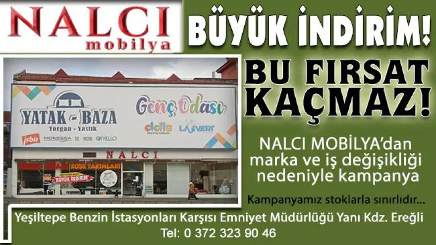 Nalcı Mobilya'dan Büyük İndirim