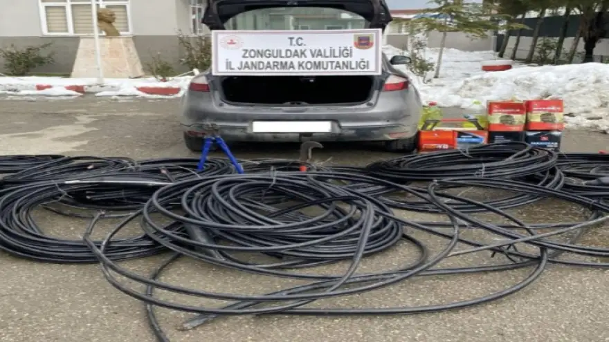 Kablo hırsızları tutuklandı