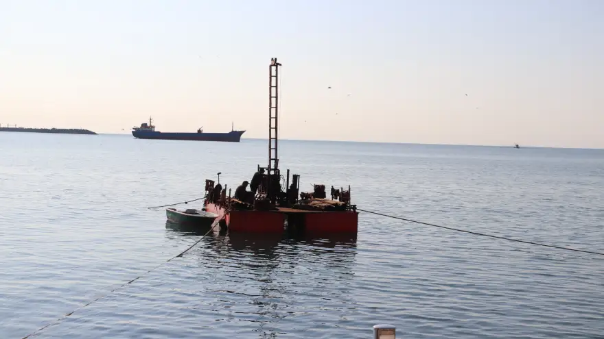Cami için sondaj çalışmasına başlanıldı