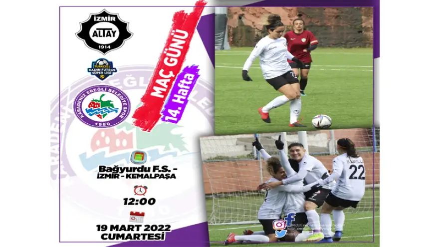 Kadın Futbolcular Altay Deplasmanında