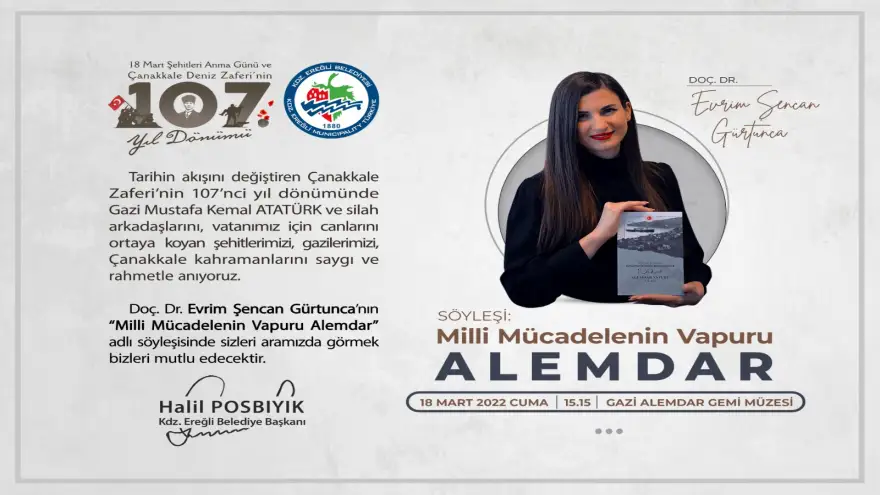 ‘Milli Mücadelenin Vapuru Alemdar’ Söyleşisine Davetlisiniz