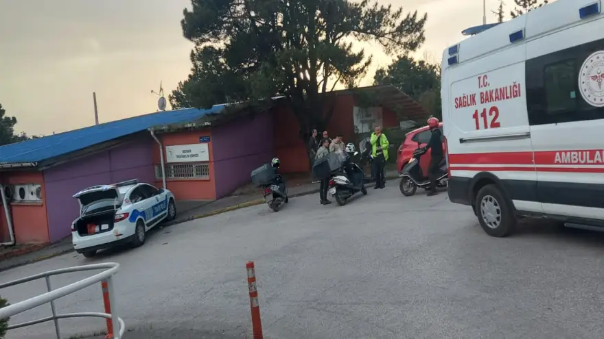 Ereğli'de Moto kurye kaza yaptı