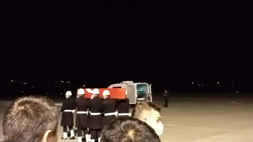 Şehidimizin naaşı memleketine getirildi...